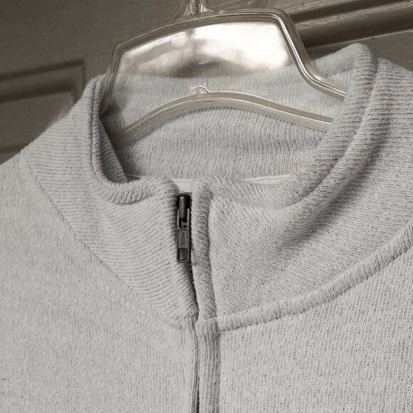 Mast General Store Sweater NC Gray Fleece Lined HIgh Neck Full Zip Sweater - Picture 10 of 13